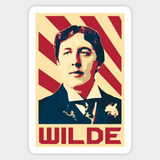 Oscar Wilde Retro Propaganda Sticker